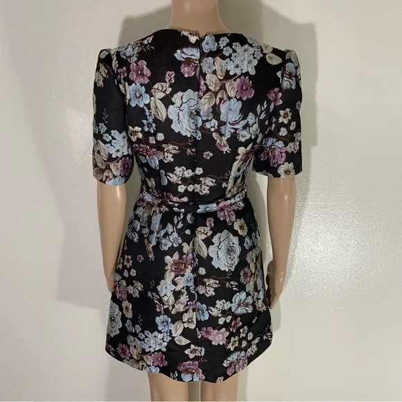 Gal Meets Glam Floral Black Presley dress - Picture 5 of 8